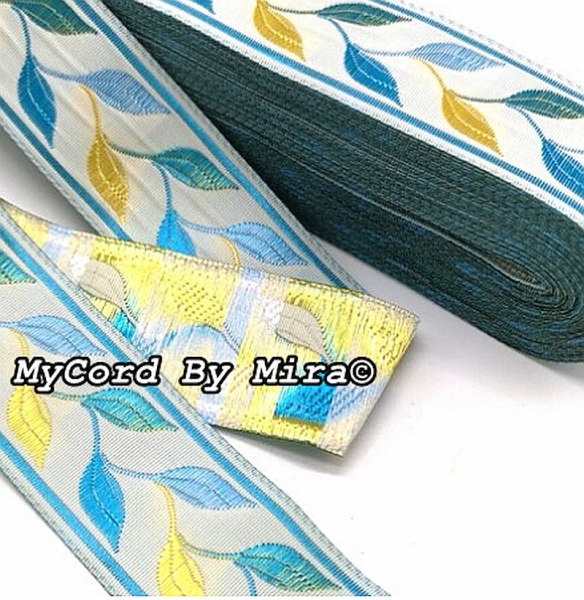 Webband "Turquoise Leaf"  - 33mm (Nr. 230)